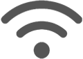 A green background with an image of a wi-fi symbol.